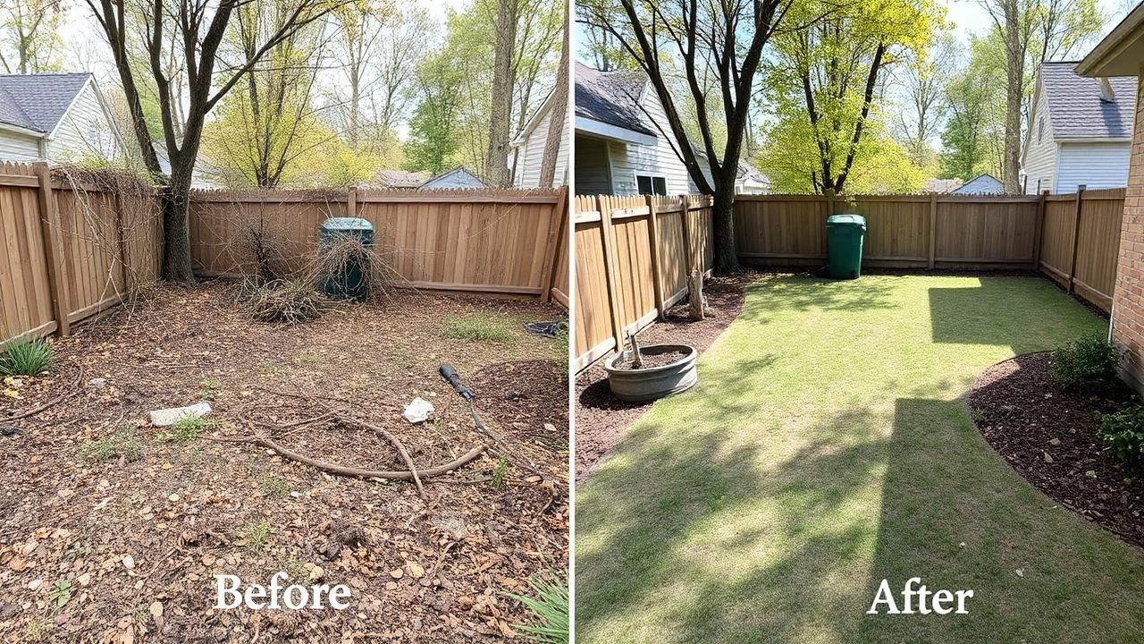 Before and after junk removal 2